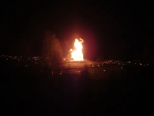 Traditionelles Fackeln in Altensteig