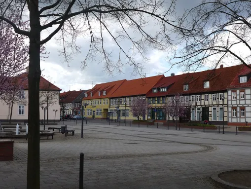 Arendsee, Marktplatz und Friedensstraße