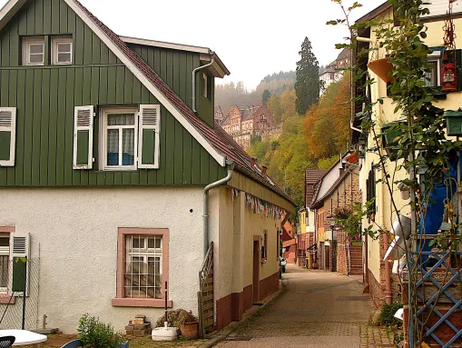 Dorfpartie in Zwingenberg