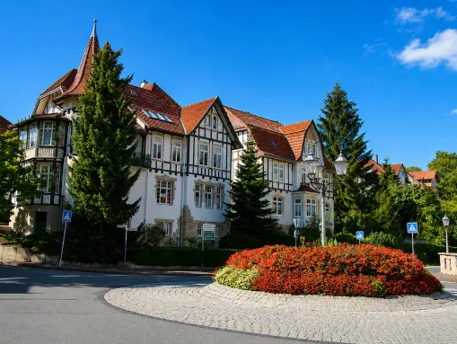 Denkmalgeschütztes Jugendstil-Gebäude in der Bismarckstraße in Bad Sachsa