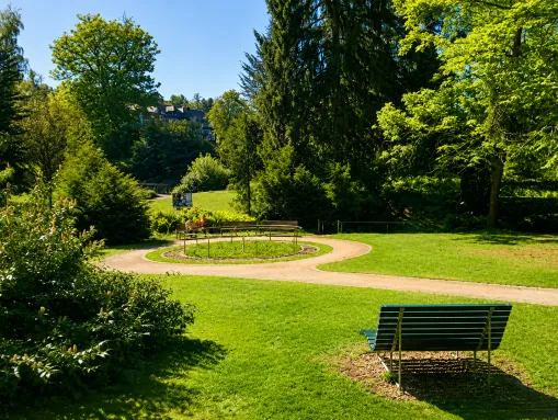 Der großzügig angelegte Vitalpark