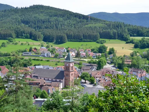 Westlicher Blick über Elzach