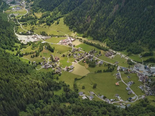 Fieschertal aus der Luft