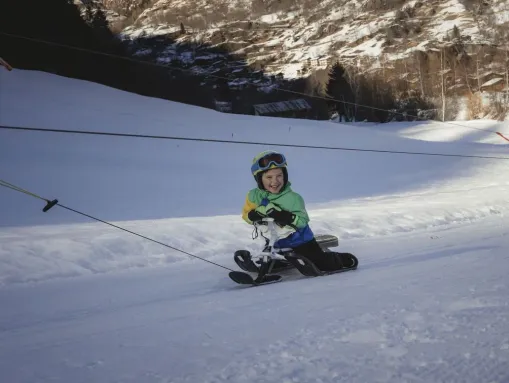 Winterspaß am Skilift Blätz in Fieschertal  