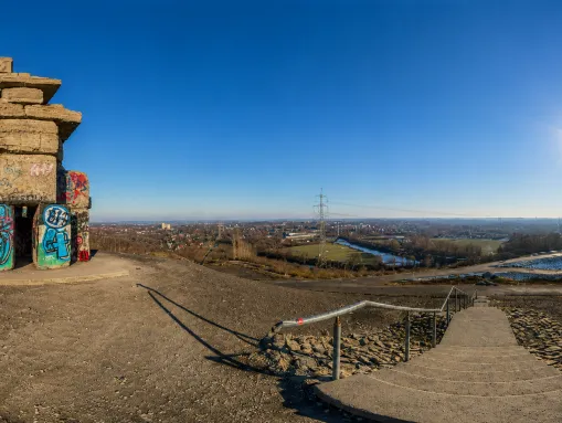 Auf der Halde Rheinelbe - Rundumblick über das Ruhrgebiet