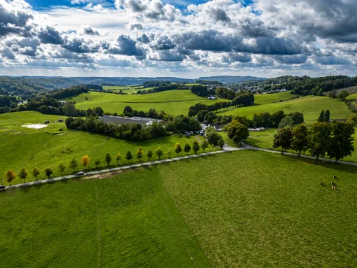 Kürten-Delling - typisch bergische Hügellandschaft des Sülztals