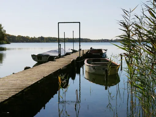 Brahmsee in Langwedel (Holstein). Blick nach Süden