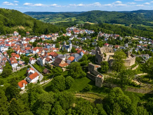 Lindenfels im hessischen Odenwald