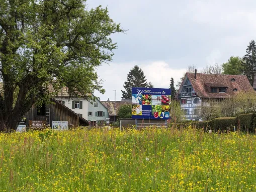 Ortseingang von Mannenbach-Salenstein