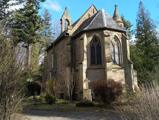Wald- oder Burgkapelle bei Burg Hornberg aus dem 19. Jh.
