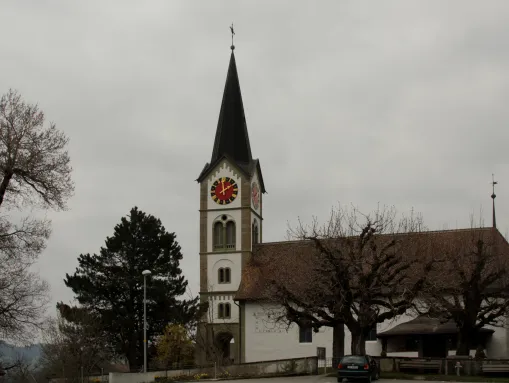 Die historische Kirche in Schwarzenegg