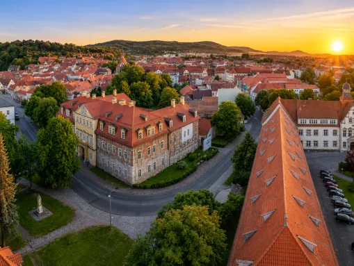 Die Altstadt Sondershausen am Abend 