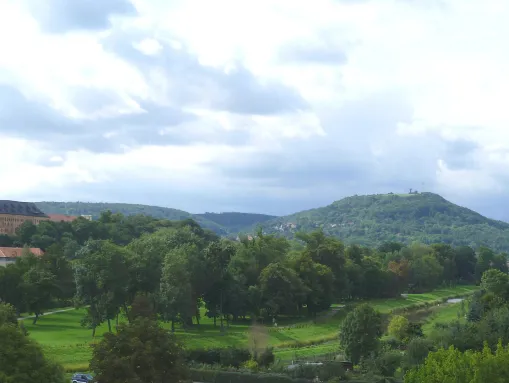 Blick zum Frauenberg und Schloss