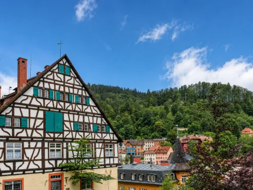 Das Alte Amtshaus (heute Forstamt), das älteste erhaltene Gebäude in Triberg