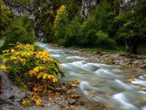 Die Wildschönauer Ache in der spektakulären Kundler Klamm