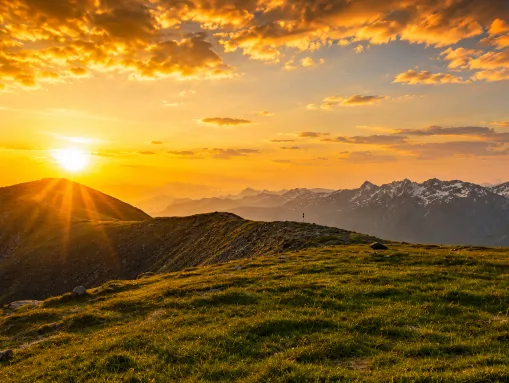 Sonnenaufgang am Venet