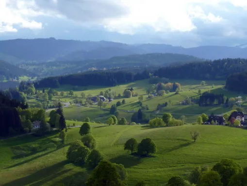 Die typische Streusiedlung in Lenzkirch