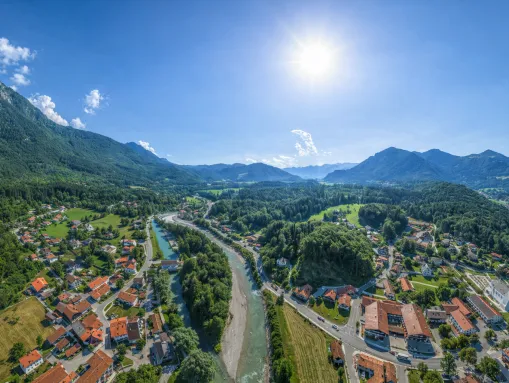 Marquartstein im Achental, südlich vom Chiemsee